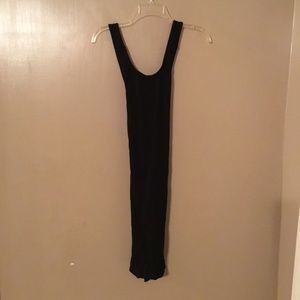 New black lulus ribbed  backless dress